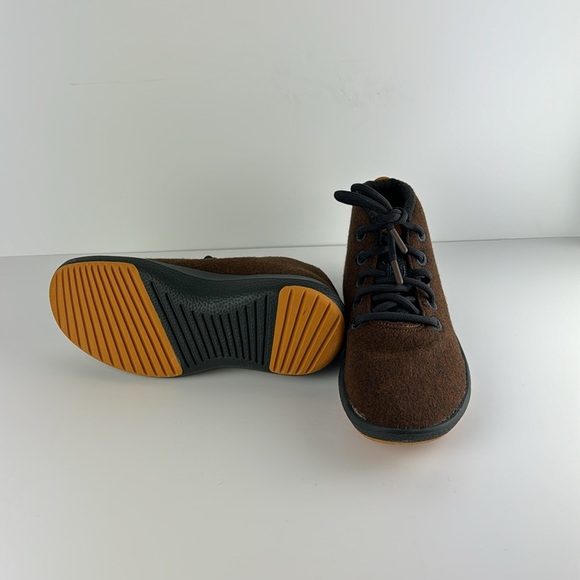 ALLBIRDS SZ 8 brown black yellow booties NWOT - Picture 5 of 7